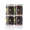 Caravella Fine Food - 4x Italian Chestnut Honey 250g - Immune support, antioxidant, antiseptic - Rich, earthy, and intense, for aged cheese, meat, on toast -liquid, raw, unpasteurized- glass jar view 1