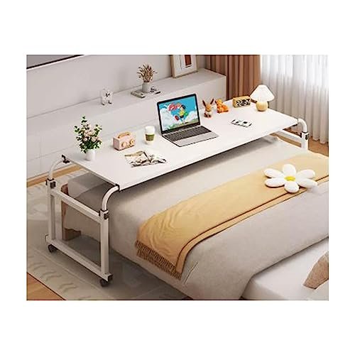 Overbed Table Over Bed Table Computer Laptop Table Overbed Table With Wheels Height Adjustable Computer Desk Standing Workstation Food Tray Desk