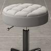 Adjustable Height Rolling Stool with Wheels for Clinic Salon Studio Orange Hydraulic Swivel Stool view 2