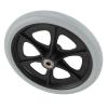 2 PCS Wheelchair Wheels Replacement 8 Inch PU Solid Metal Bead Bearing Electric Wheelchair Wheels Gray, Tailored to Fit, Reduce Noise and Vibration for a Quieter and Smoother view 2