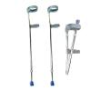Aluminum Crutches 1 Pair Full Cuffs Walking Sticks Adult Forearm Grip Walking Cane Lightweight and Adjustable Canes view 1