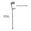 Aluminum Crutches 1 Pair Full Cuffs Walking Sticks Adult Forearm Grip Walking Cane Lightweight and Adjustable Canes view 2