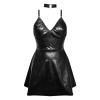 WILLBEST red leotard knickers size 18 satin silk nighties blouse stocking black suspenders sexy plus size christmas costume blue v-neck silk his and hers pyjamas pyjamas womens women's lingerie view 2