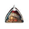 Long Tissue Box Cover, Christmas Stained Glass Santa Foldable Modern Leather Tissue Box Holder, Aesthetic Desk Accessories for Bathroom Tabletop Office Car Home Decor view 4