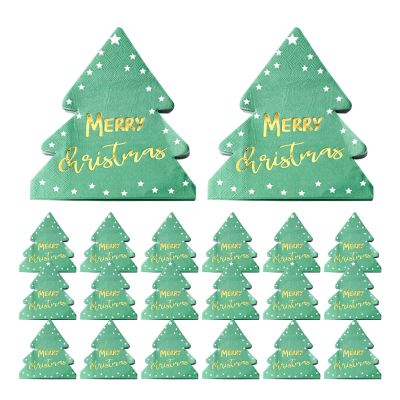 Christmas Tree Napkins, Guest Napkins, Hotel Restaurant Kitchen Napkins
