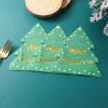 Christmas Tree Napkins, Guest Napkins, Hotel Restaurant Kitchen Napkins view 2