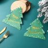 Christmas Tree Napkins, Guest Napkins, Hotel Restaurant Kitchen Napkins view 3