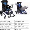 PRUTUHEO Adult wheelchair Elderly paralysis high back reclinable folding trolley scooter wheelchair with dining table wheelchair view 2
