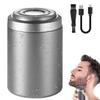 Portable Multifunctional Electric Shaver, Mini Portable Electric Shaver, Electric Razor for Men Pocket Size, USB Rechargeable Waterproof Electric Razor (Silver) view 1