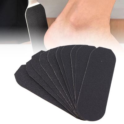 10pcs Replacement Pedicure File Refills, Coarse Fine Sandpaper Foot Rasp Refills Pads for Dead Skin Smoothing, 14 X 4.5cm Sandpaper, Professional Foot Care Tool with 3