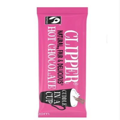 Clipper Fairtrade Hot Chocolate Sachets, 28g, Pack of 10
