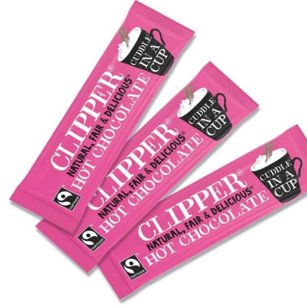 Clipper Fairtrade Hot Chocolate Sachets, 28 g, Pack of 20