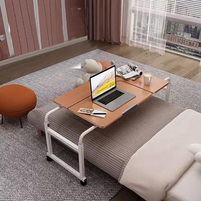YFWOKSL Bed Desk Over Table,Overbed Table, Over The Bed Desk, Over Bed Table with Wheels Adjustable Height, Rolling Desk for Bed, 8-Level Adjustable, Tiltable Tabletop, Mobile Hospital Table Over Be