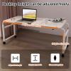 YFWOKSL Bed Desk Over Table,Overbed Table, Over The Bed Desk, Over Bed Table with Wheels Adjustable Height, Rolling Desk for Bed, 8-Level Adjustable, Tiltable Tabletop, Mobile Hospital Table Over Be view 4