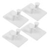 Healeved 4pcs Wall Mounted Bathroom Storage Rack for Shaving Accessories Easy Install Space-saving Design Wall Hooks for Men Grooming Essentials view 1