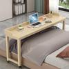 YFWOKSL Bed Desk Over Table,Over Bed Desk, Over the bed table with wheels, Bed Desk, spliced pine,swivel rollers,Not adjustable 14040cm/5117in A view 1