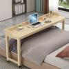 YFWOKSL Bed Desk Over Table,Over Bed Desk, Over the bed table with wheels, Bed Desk, spliced pine,swivel rollers,Not adjustable 14040cm/5117in A view 3