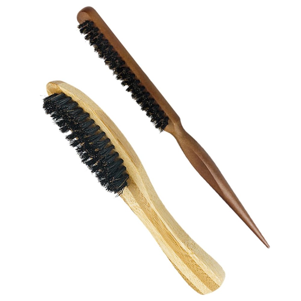 FRCOLOR Men Beard Grooming Brush Bristle Beard Cleaning Brush for Styling and Shaving Preparation