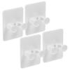 Beaupretty 4pcs Shower Hooks Wall Mounted Stand Brush Holder Shaving Accessories Storage Abs Material Modern Design view 1