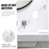 Beaupretty 4pcs Shower Hooks Wall Mounted Stand Brush Holder Shaving Accessories Storage Abs Material Modern Design view 2