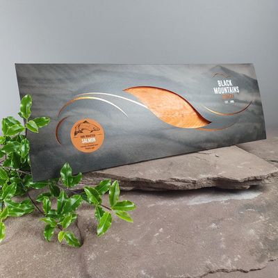 Black Mountains Smokery Oak Roasted Salmon Side  1kg Luxury Hot Smoked Salmon, Fully Cooked & Ready to Eat  Gourmet Dinner Party Centrepiece & Luxury Food Gift