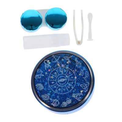 Healeved Quicksand Eye Lens Case Accessible Lens Holder Quicksand Storage Box for Small Plastic Storage Box for Travel Use Care