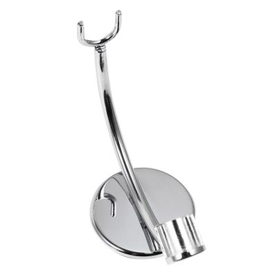 Beaupretty Stable Holder Stand for Shaving Tools Beard Care Supporter with Special Shape Design Portable Bathroom Holder for and Shaving Brush Silver Color for Home and Barbershop Use