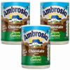 Ambrosia Chocolate Flavour Devon Custard 400g can x 3, Instant Ready to Eat Hot or Cold Dairy Dessert with Welari Thank You Card | (3pack) view 1