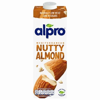Original Almond Milk 1L x 1 Compatible with Alpro Plant Based Long Life Vegan Drink with Welari Thank You Card | (1pack)