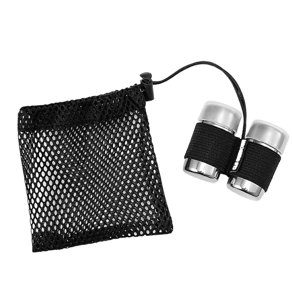 Camping Bottles - 2 Camping Bottles, Travel Salt Shaker Made of Stainless Steel, Portable Container for Outdoor Use, Durable, Leak-proof Salt Dispenser, Compact Travel Salt Shaker
