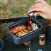 Camping Bottles - 2 Camping Bottles, Travel Salt Shaker Made of Stainless Steel, Portable Container for Outdoor Use, Durable, Leak-proof Salt Dispenser, Compact Travel Salt Shaker view 2