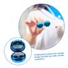 Beavorty Quicksand Contacts Lens Case Portable Plastic Eye Lens Storage Holder for Daily Use view 3
