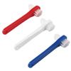 Beaupretty Adult Denture Toothbrush Set 3Pcs Dual-Head Brushes Medium Bristles Small Pointed Heads Lightweight T-Shaped Handle for Dentures and Retainers view 1