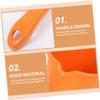 Beavorty 3pcs Plastic Water Scoop Set with Long Handle, Thickened Bathroom Ladles for Bathing and Watering Plants, Red and Orange Dippers, Multipurpose Home Kitchen Utensils view 3