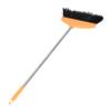 Amosfun Soft Bristle Angle Broom with Metal Handle for Home and Office Floor Sweeping, Plastic Wide Head Broom Suitable for Indoor Cleaning, Hair-resistant Household Sweeping Tool view 1