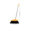 Amosfun Soft Bristle Angle Broom with Metal Handle for Home and Office Floor Sweeping, Plastic Wide Head Broom Suitable for Indoor Cleaning, Hair-resistant Household Sweeping Tool view 2
