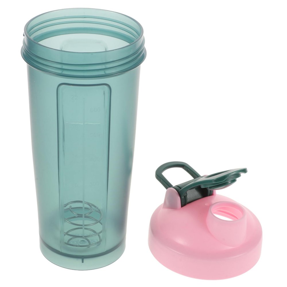 NULYLU Sports Water Bottle Protein Shaker Cup with Ample Volume Innovative Blending System Leakproof Smoothie Tumbler Green Compact Portable Easy to Clean