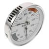CAXUSD Sauna and Humidity Meter Sauna Hygrothermograph Shower Measurement Device Indoor Humidity Measurement Stainless Steel Silver view 1