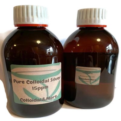 Colloidal&More ~ 100% Natural ~ Pure Colloidal Silver ~ 15ppm ~ 3 X 500ml Sealed Amber Glass Bottle ~ Triple Pack