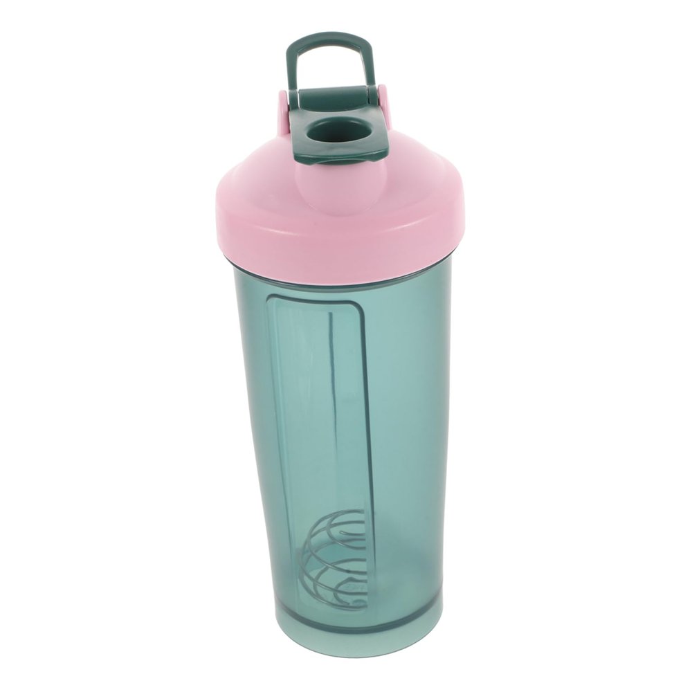 Kisangel Protein Shaker Bottle Green with Leak-proof Lid and Mixing Ball, Sports Water Bottle for Gym Workouts and Protein Powder Shakes