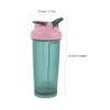 Kisangel Protein Shaker Bottle Green with Leak-proof Lid and Mixing Ball, Sports Water Bottle for Gym Workouts and Protein Powder Shakes view 2