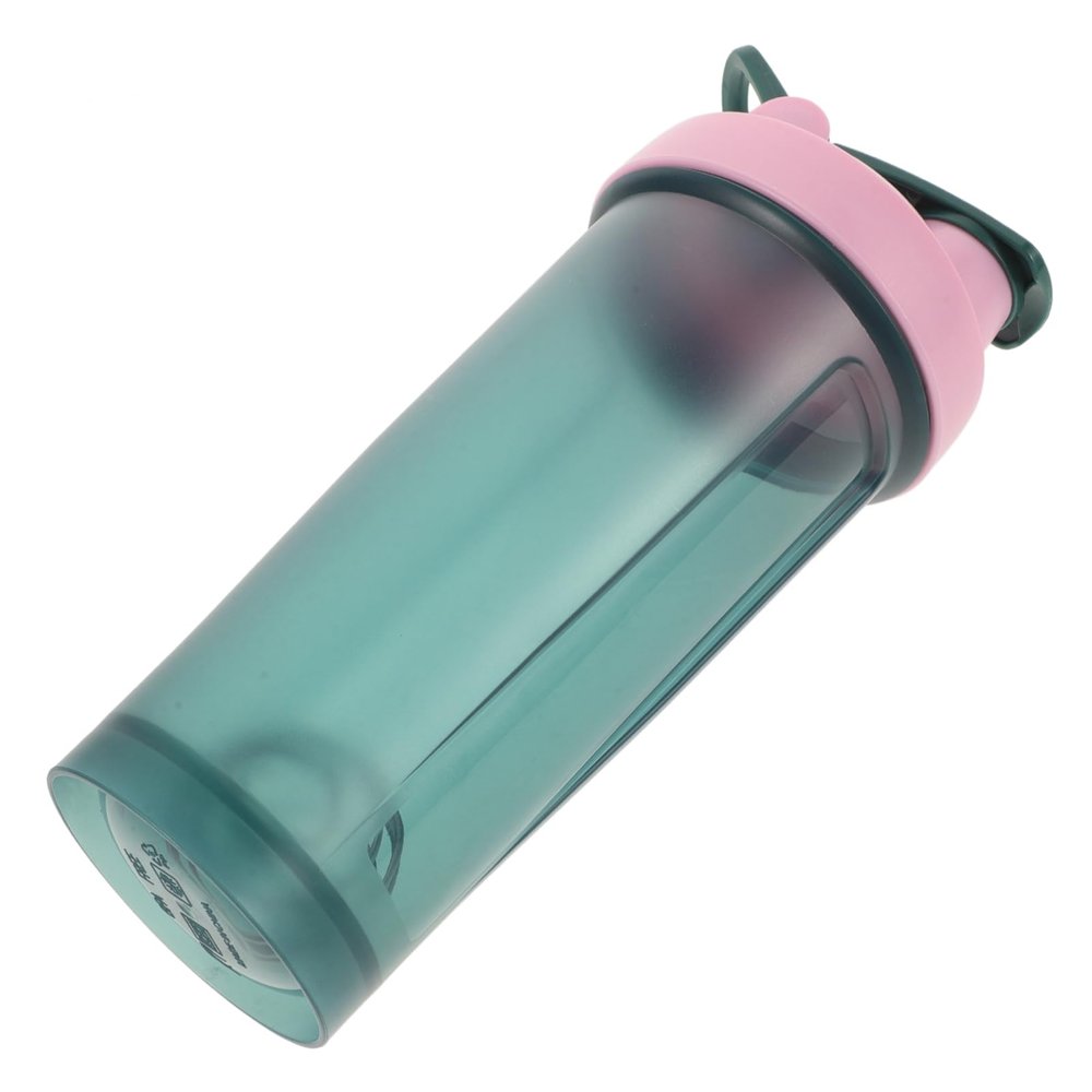 BESPORTBLE Protein Shaker Bottle with Wire Whisk and Pill Tray for Smooth Mixing Green 600ml Leak-proof Gym Water Bottle for Pre-workout and Post-workout