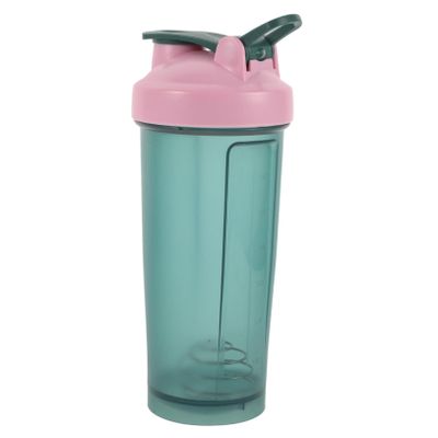 Yardwe Protein Shaker Bottle Green Plastic Protein Powder Shake Cup with Leak-proof Lid and Mixer Ball for Gym Workout and Pre/post-workout Supplements