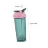 Yardwe Protein Shaker Bottle Green Plastic Protein Powder Shake Cup with Leak-proof Lid and Mixer Ball for Gym Workout and Pre/post-workout Supplements view 2
