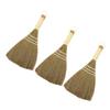 MOLUCKFU Desk Cleaning Broom Short Handle Hand-made Desktop Dust Brush for Kitchen and Home, Large Size 3pcs Set with Natural Grass Bristles view 1