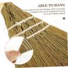 MOLUCKFU Desk Cleaning Broom Short Handle Hand-made Desktop Dust Brush for Kitchen and Home, Large Size 3pcs Set with Natural Grass Bristles view 4