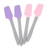 AUTSUPPL 4pcs Multi-color Silicone Wax Spatulas Handheld Wax Applicators for Hand and Foot Care Hair Removal Waxing Tool Set view 1
