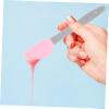 AUTSUPPL 4pcs Multi-color Silicone Wax Spatulas Handheld Wax Applicators for Hand and Foot Care Hair Removal Waxing Tool Set view 3