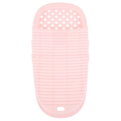MOBUTOFU Small Washboard for Laundry Bathroom Accessories Plastic Mini Washboard Hand Washer Soap Holder for Clothes Cleaning Indoor Use