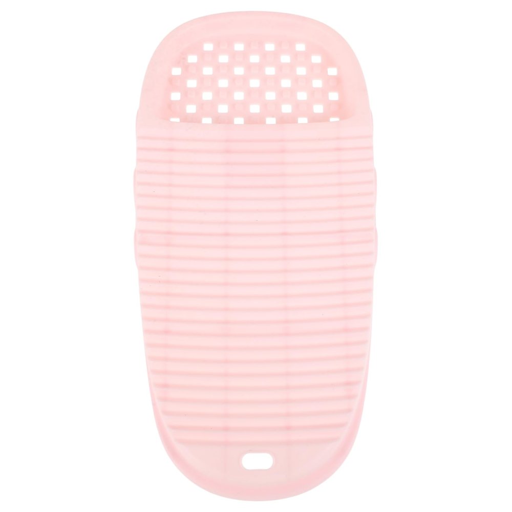 MOBUTOFU Small Washboard for Laundry Bathroom Accessories Plastic Mini Washboard Hand Washer Soap Holder for Clothes Cleaning Indoor Use